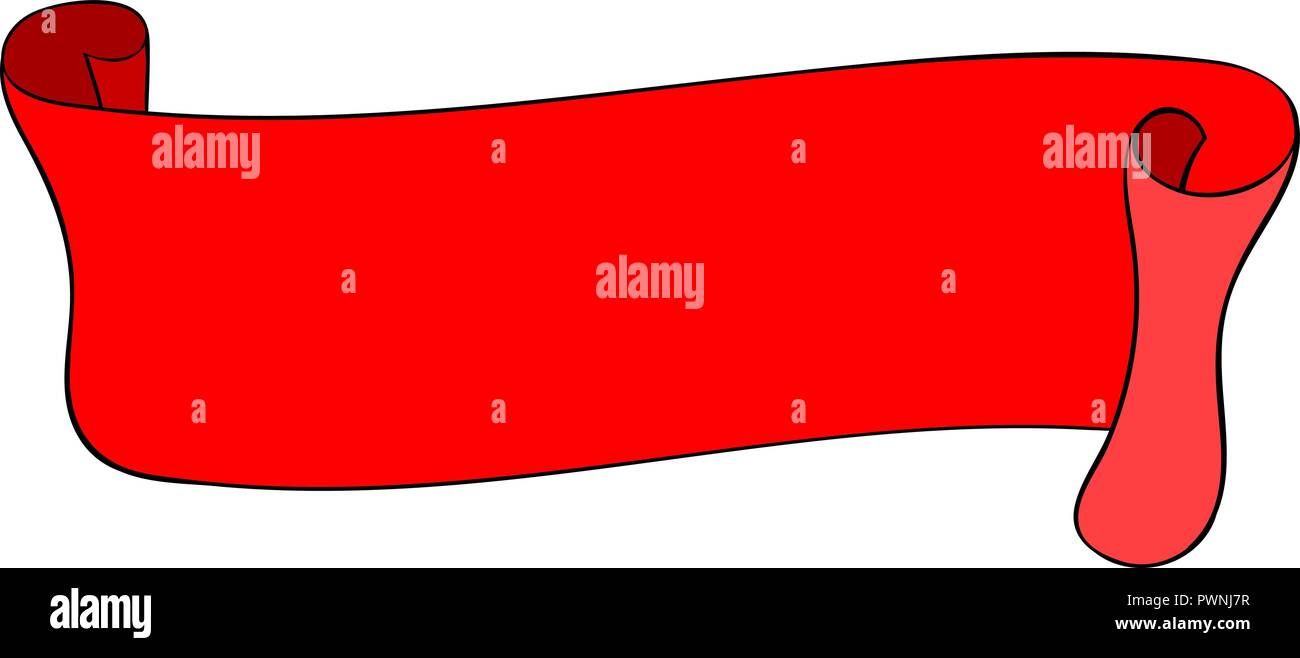 Realistic Dark Red Ribbon Folded Loop Stock Vector (Royalty Free