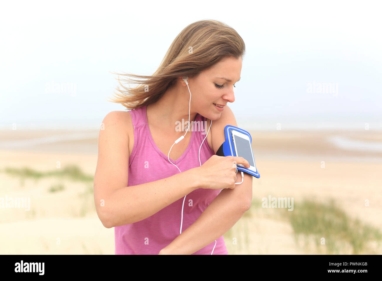 Young plant on beach hi-res stock photography and images - Alamy