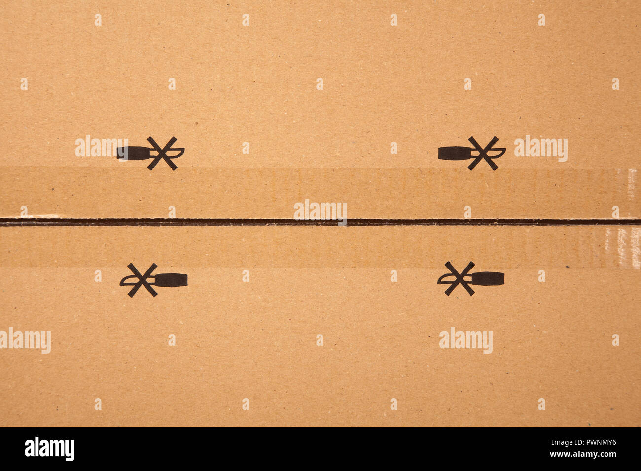 Cardboard box texture Stock Photo Alamy