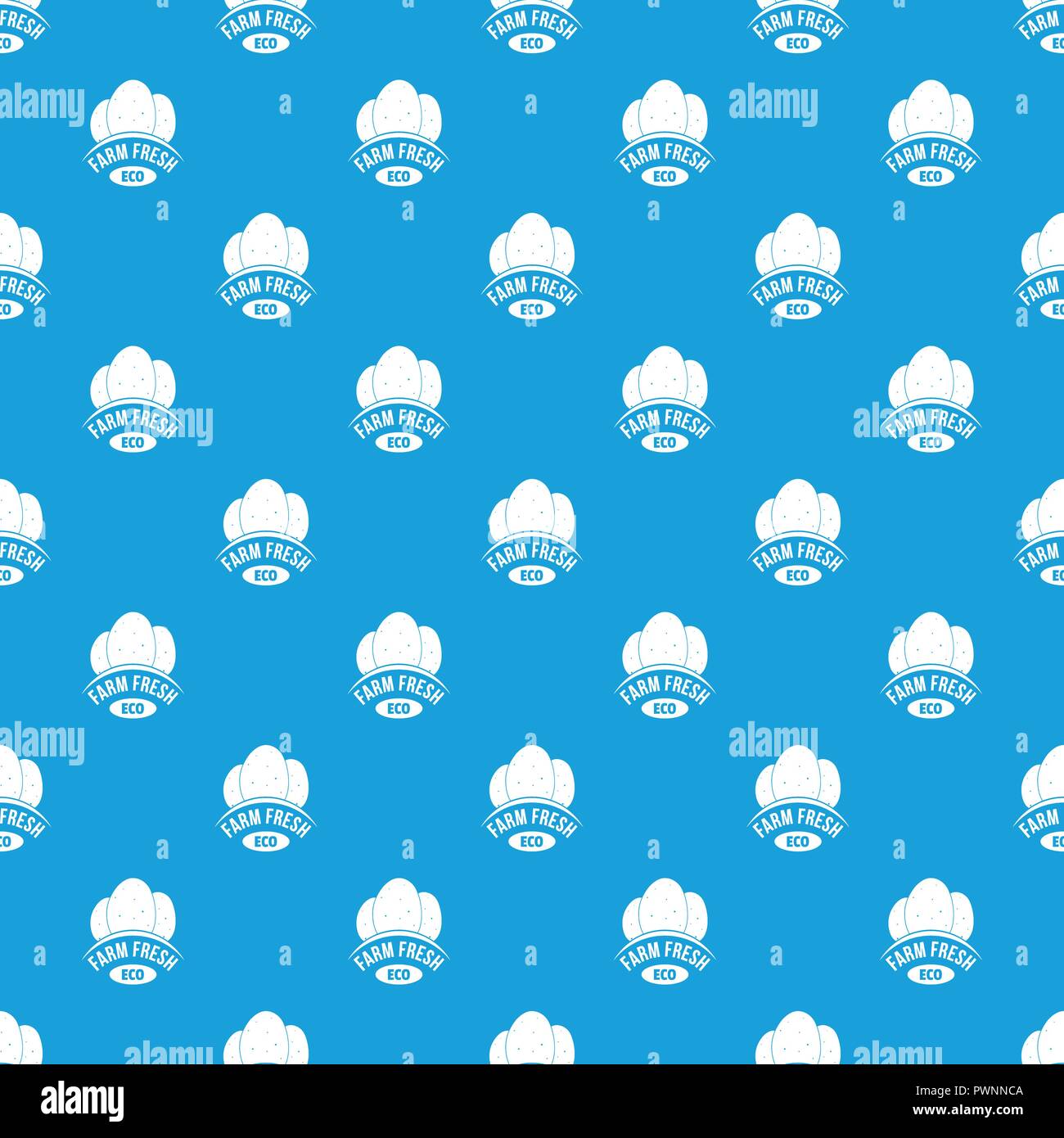 Eco farm fresh pattern vector seamless blue Stock Vector Image & Art ...