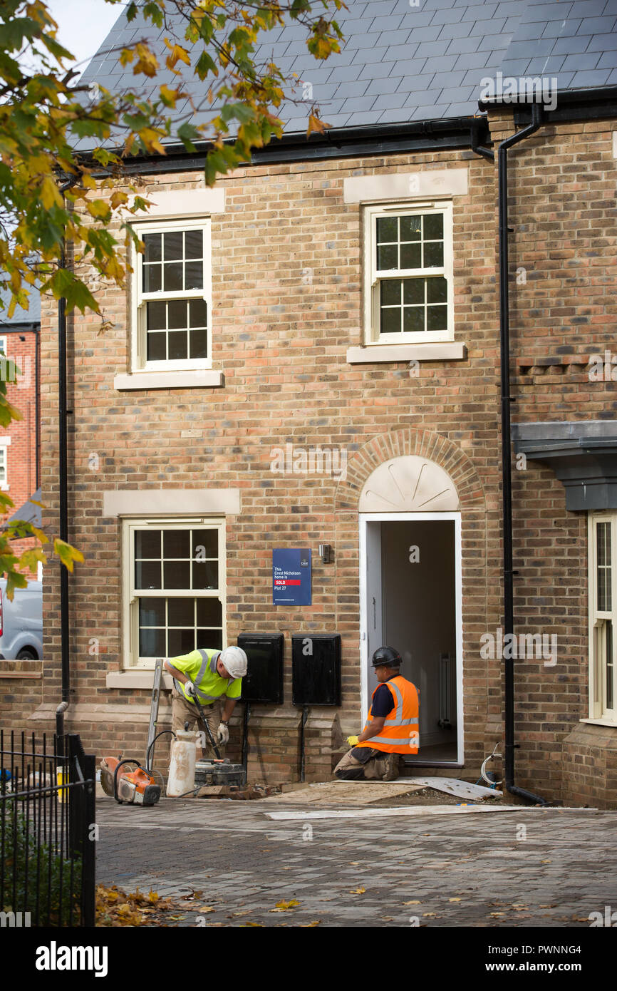 The new Crest Nicholson homes being built in Brampton,Cambs.The company