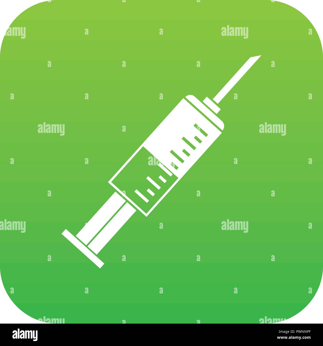 Syringe icon digital green Stock Vector Image & Art - Alamy