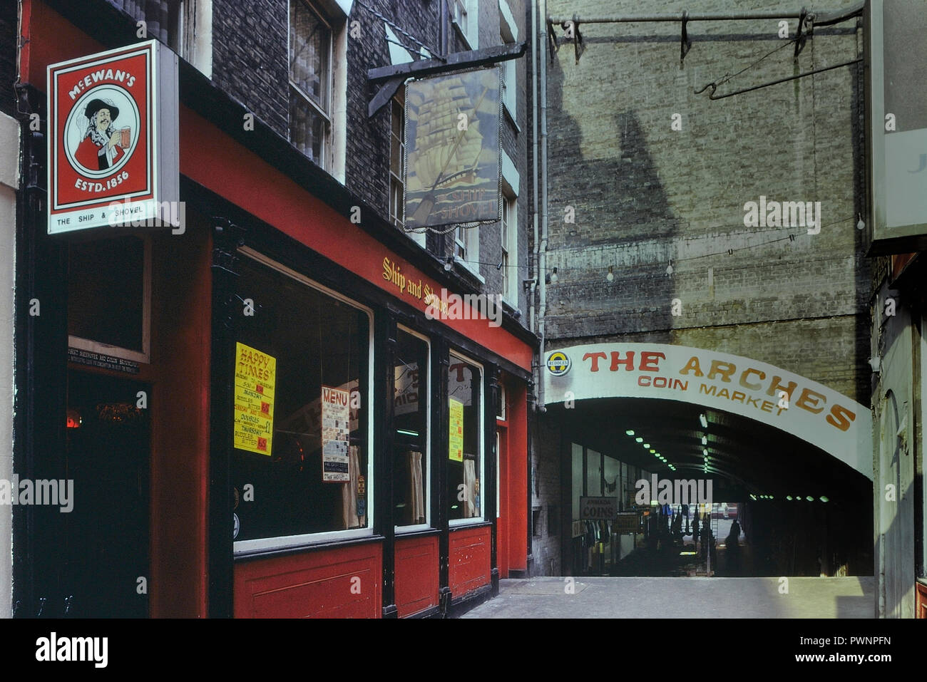 The Ship And Shovell Pub London England UK Circa 1980 s Stock Photo the-ship-and-shovell-pub-london-england-uk-circa-1980-s-stock-photo