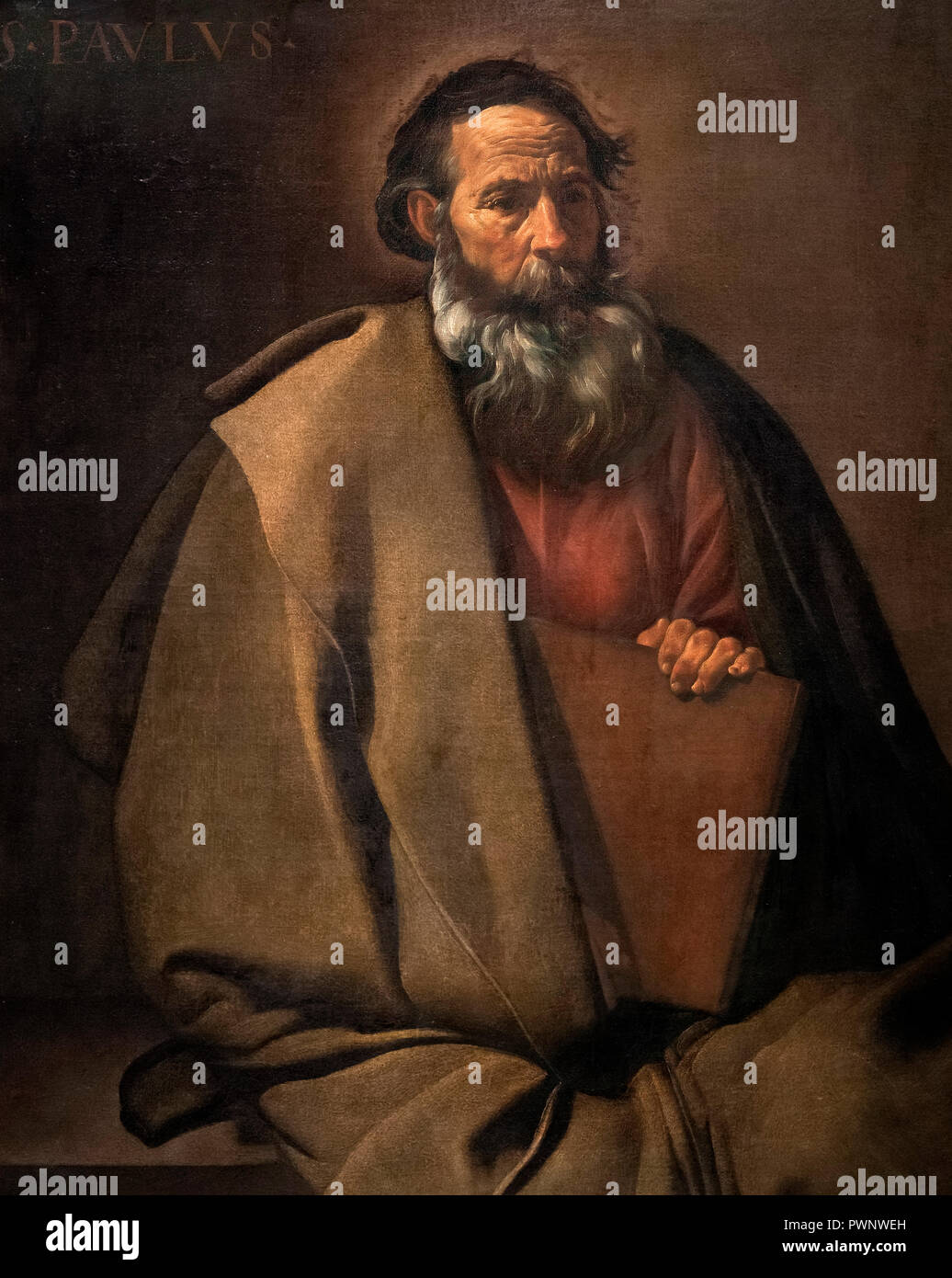 St Paul by Diego Velazquez (1599-1660), oil on canvas, c.1619 Stock Photo