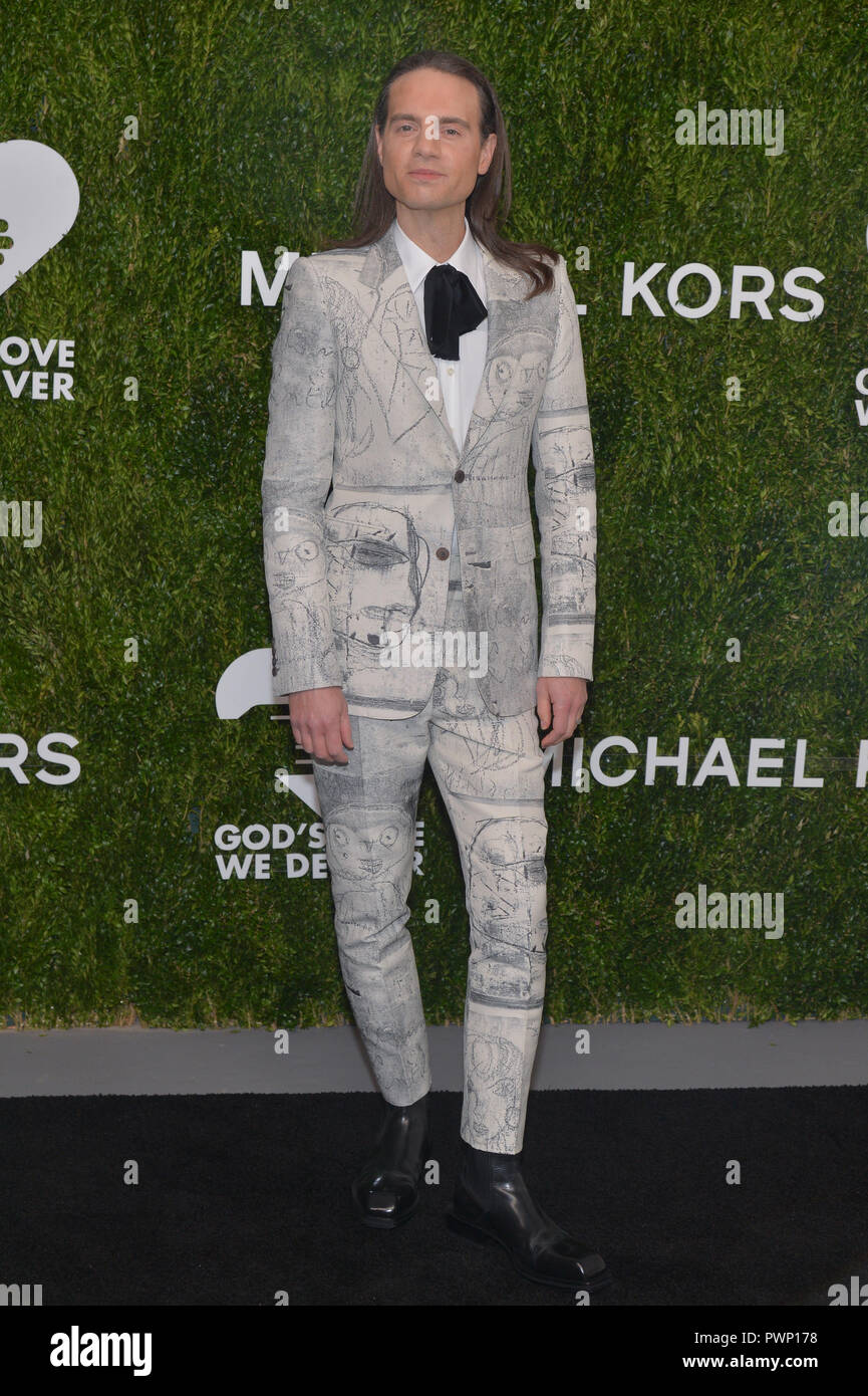 Jordan Roth attends God's Love We Deliver 12th Annual Golden Heart Awards at Spring Studios on October 16, 2018 in New York City. Stock Photo