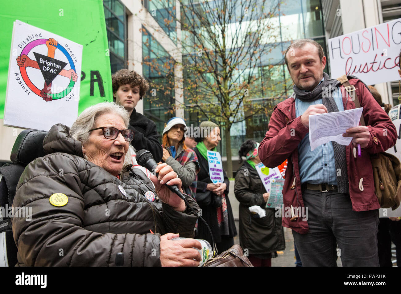 Campaign against disability cuts hires stock photography and images