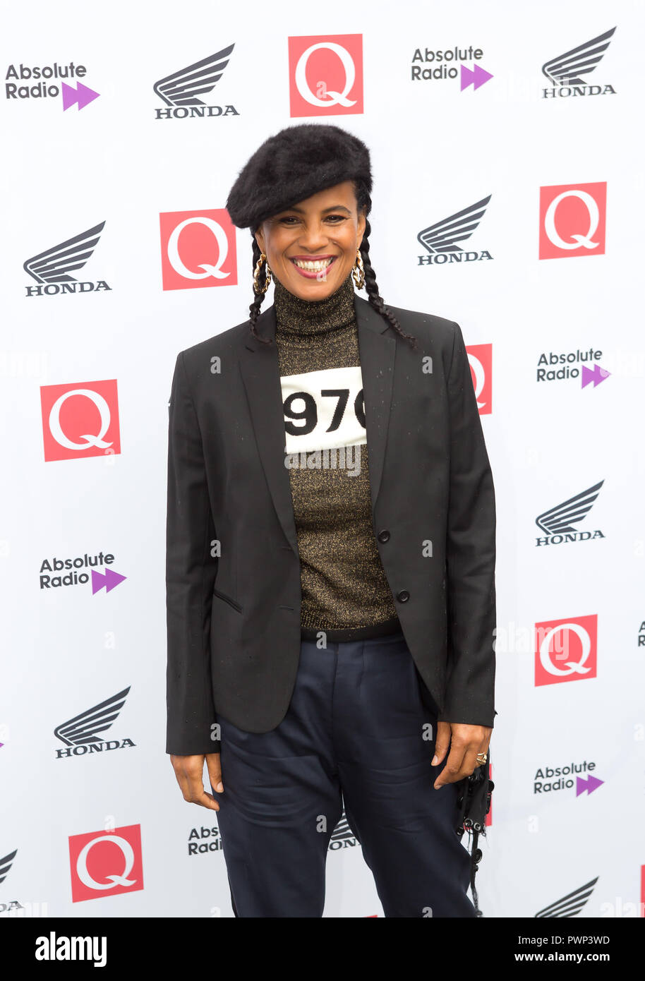 London, UK. 17th Oct, 2018. The Round House Chalk Farm  Neneh Cherry arrives at the Q Awards 2018 in Association with Absolute Radio Credit: Dean Fardell / Alamy Live News Feed / Alamy Live News Stock Photo