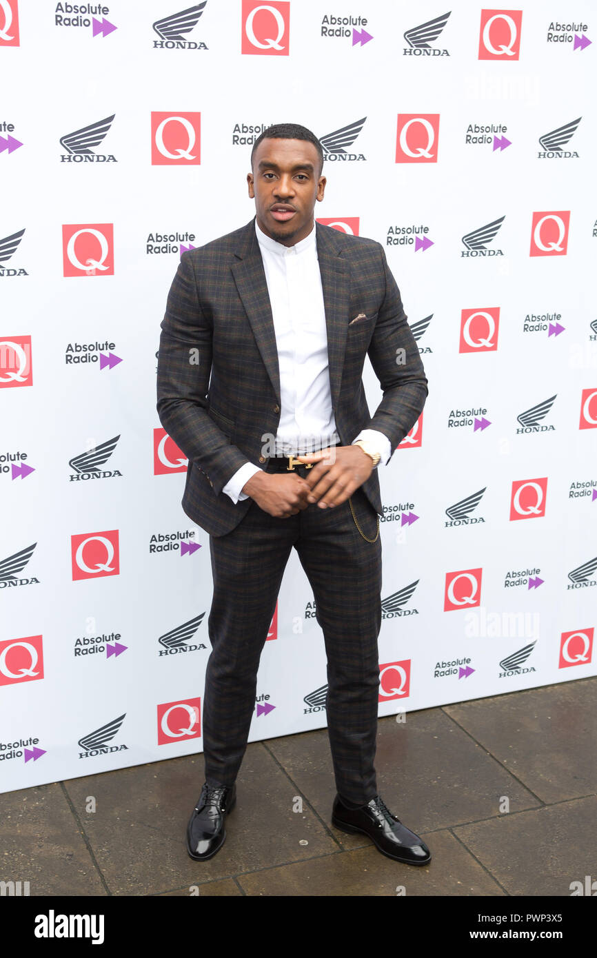London, UK. 17th Oct, 2018. The Round House Chalk Farm  Ghetts arrives at the Q Awards 2018  in Association with Absolute Radio People In Picture: Ghetts  Credit: Dean Fardell / Alamy Live News Feed / Alamy Live News Stock Photo