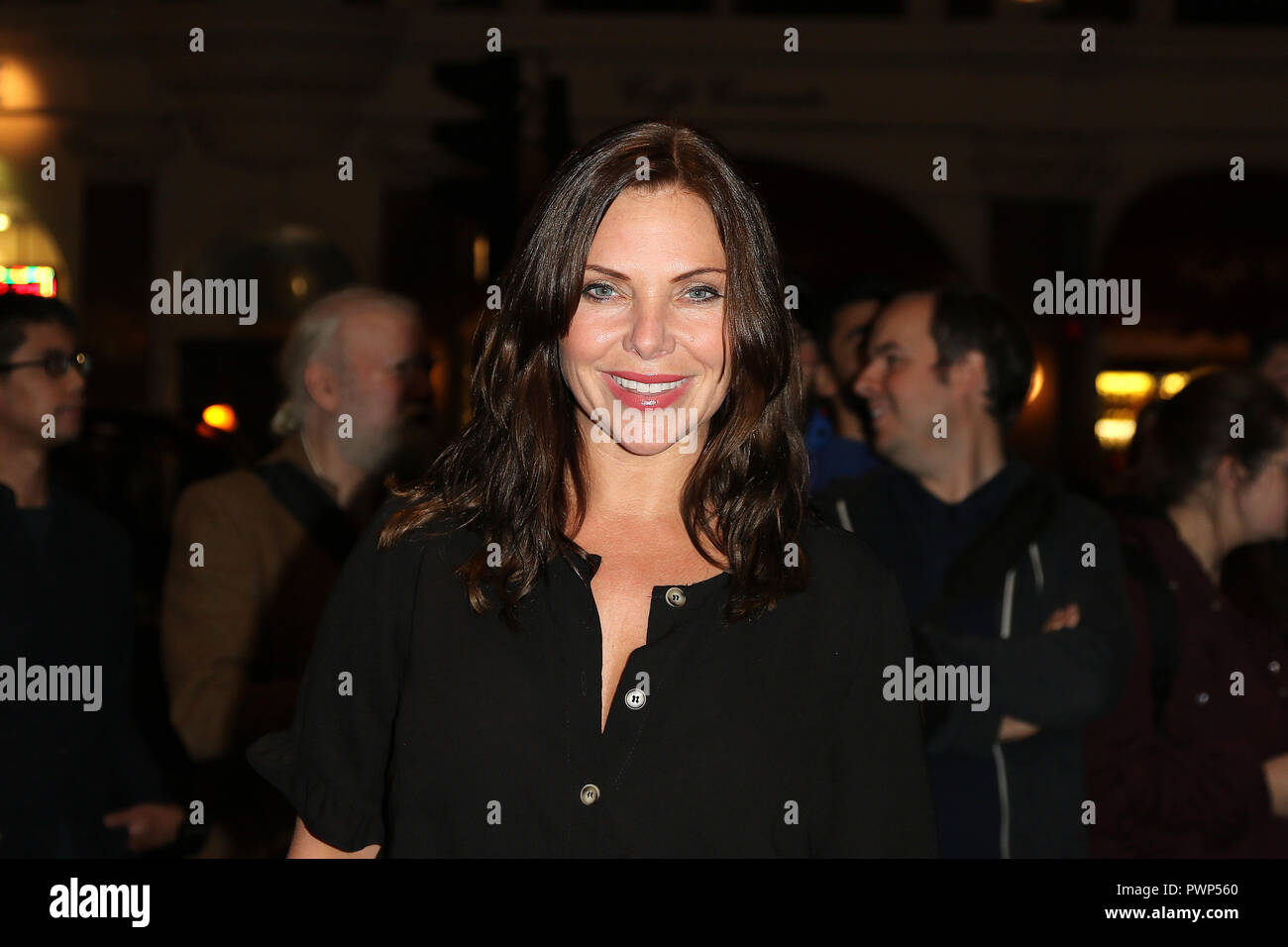 London, UK. 17th Oct, 2018. Samantha Womack, Company - Opening Night, Gielgud Theatre, Shaftesbury Ave, Soho, London, UK, 17 October 2018, Photo by Richard Goldschmidt Credit: Rich Gold/Alamy Live News Stock Photo