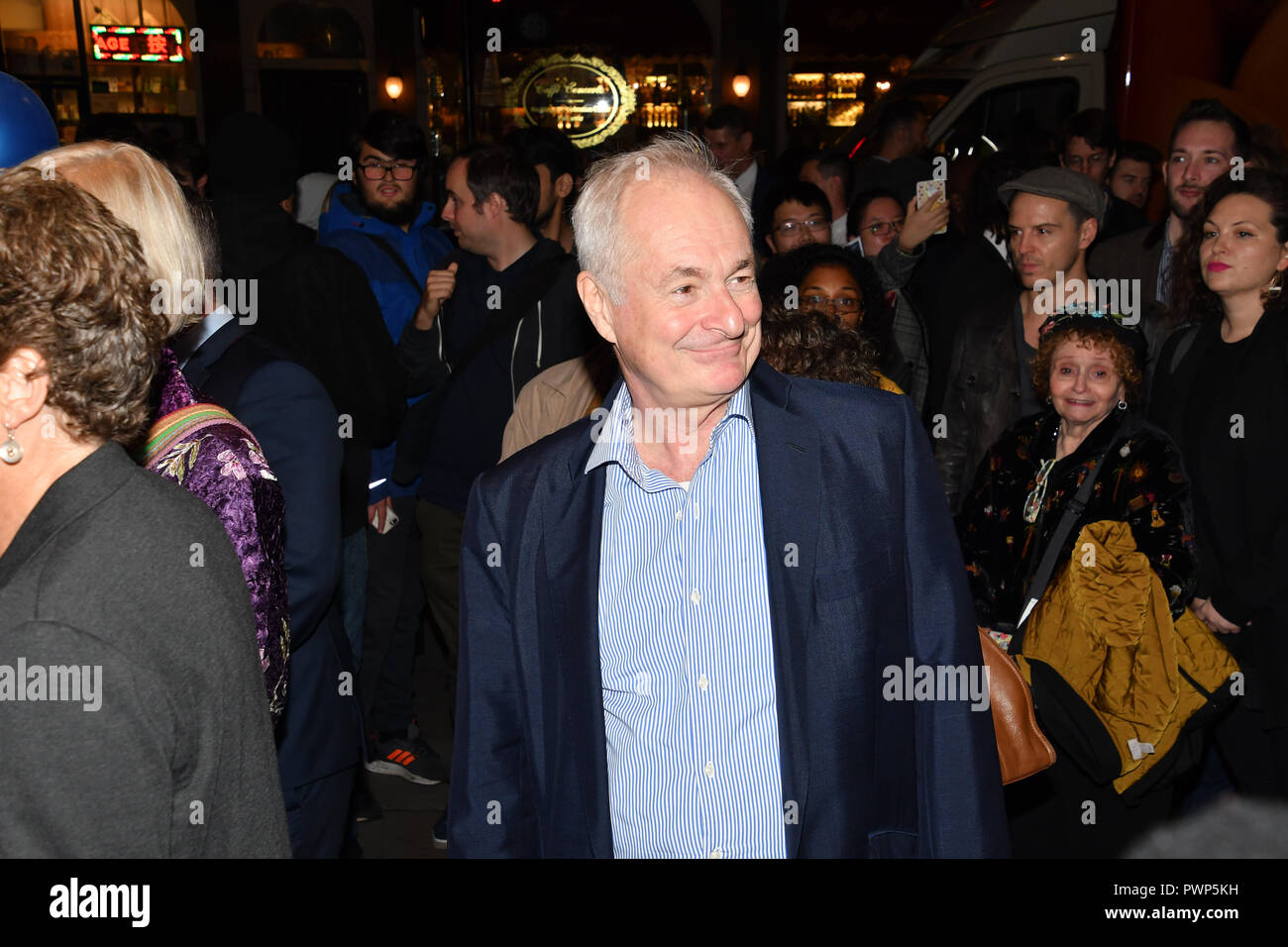 London, UK. 17th Oct, 2018. Paul Gambaccini attend the Company - Opening Night at Gielgud Theatre, London, UK. 17 October 2018. Credit: Picture Capital/Alamy Live News Stock Photo