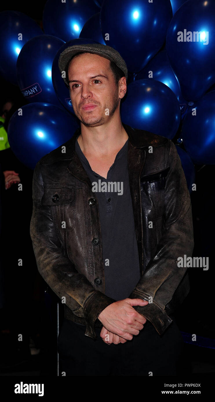 London, UK. 17th October, 2018. Andrew Scott attending the COMPANY at The Gielgud Theatre in London Wednesday 17th October 2018 Credit: Peter Phillips/Alamy Live News Stock Photo