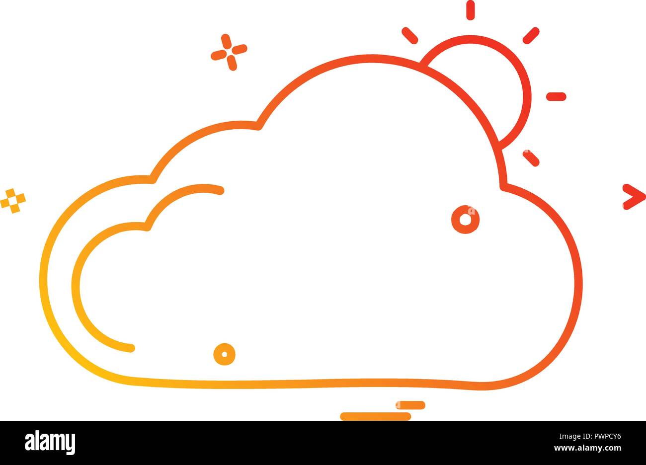Cloud icon design vector Stock Vector Image & Art - Alamy