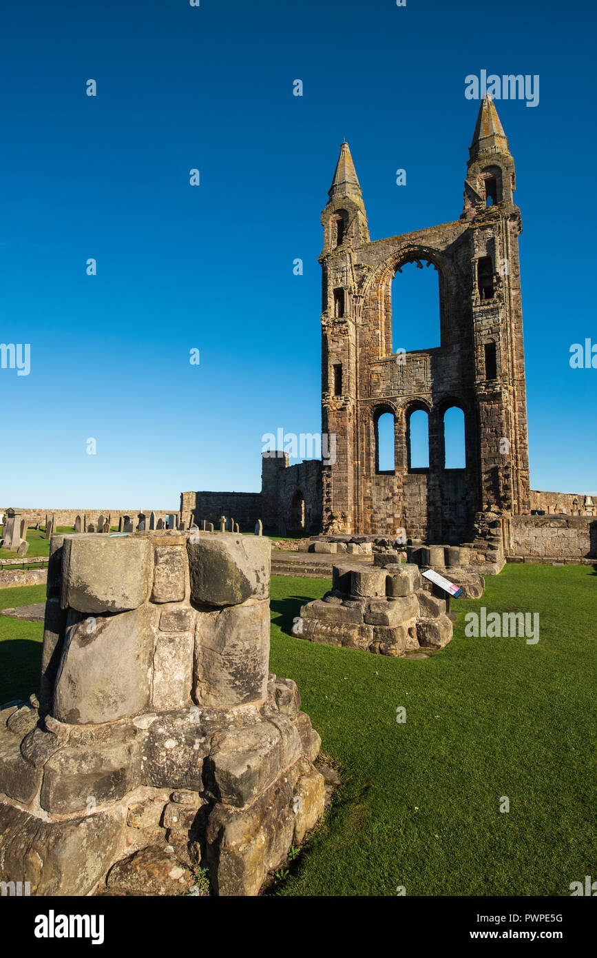 St. Andrews Cathedral, St Andrews, Fife, Scotland. Stock Photo