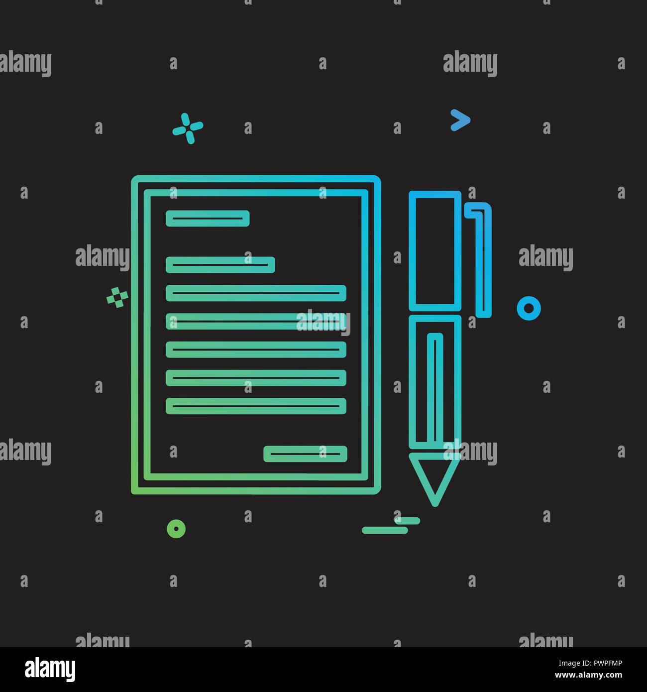 Document icon design vector Stock Vector Image & Art - Alamy