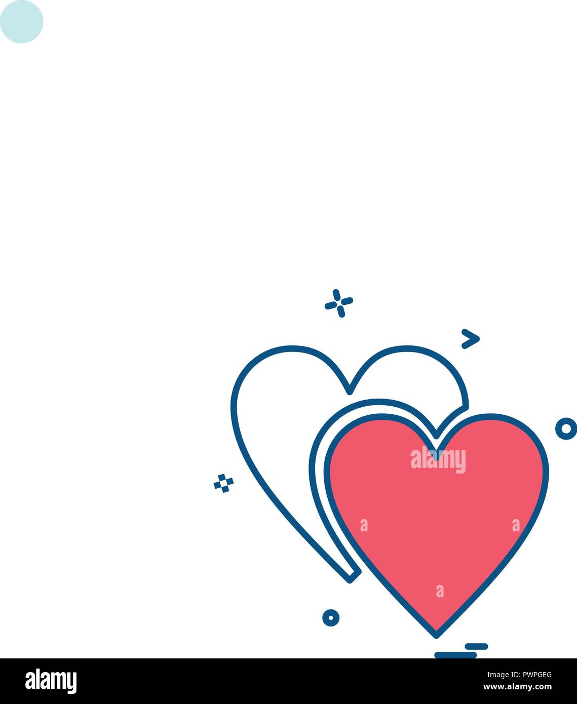Heart icon design vector Stock Vector Image & Art - Alamy