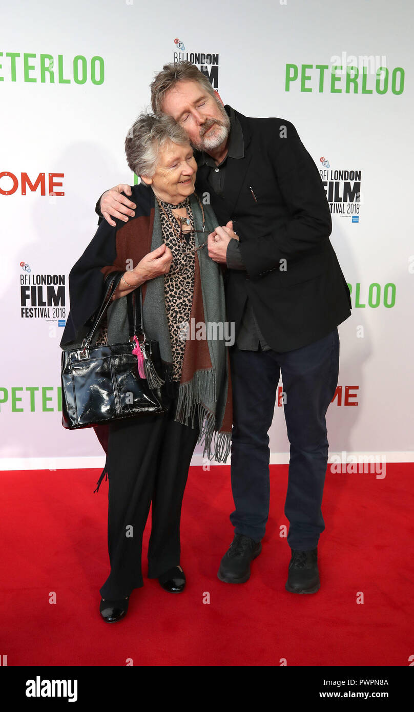 Pearce Quigley arriving at the BFI London Film Festival premiere of Peterloo at HOME in Manchester. Stock Photo