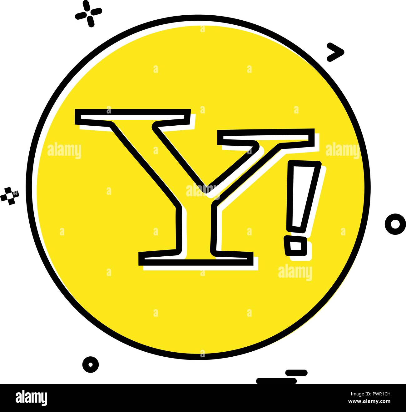 yahoo social icon vector design Stock Vector Image & Art Alamy