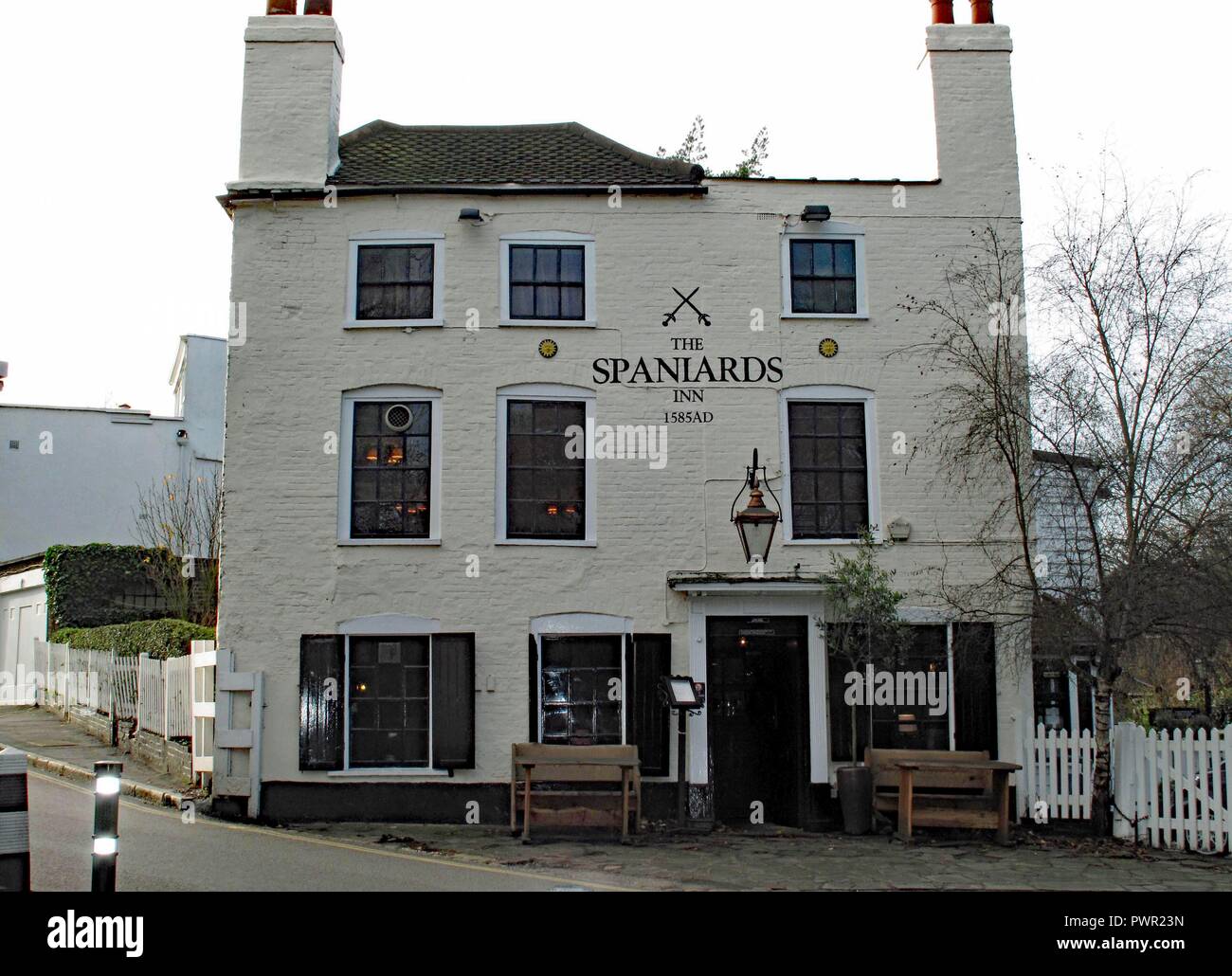 The Spaniards Inn 1585AD Hampstead NW3 Stock Photo