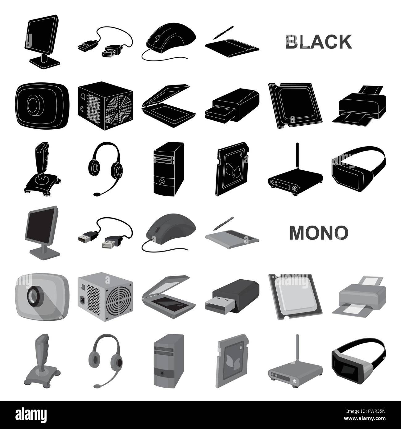 why is my computer in black and white