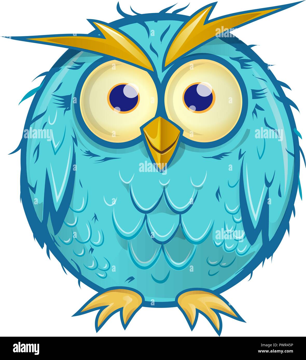 Owl cartoon drawing hi-res stock photography and images - Alamy