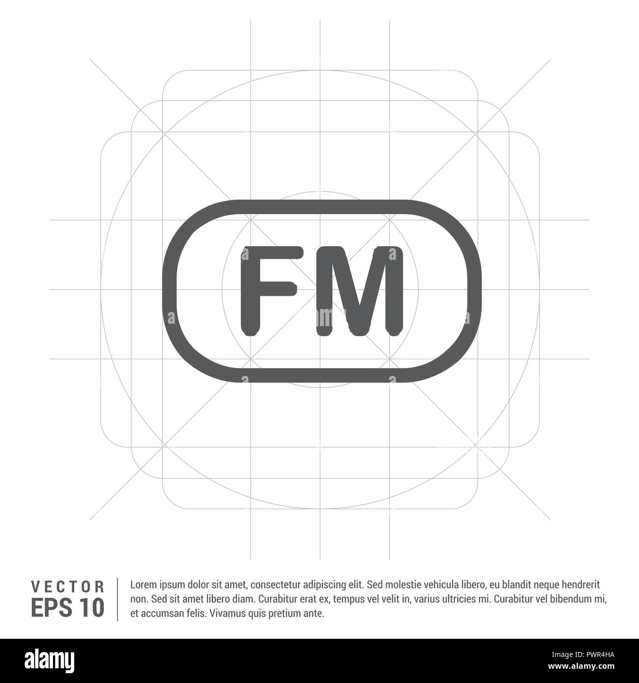 Fm radio frequency icon Stock Vector Image & Art - Alamy