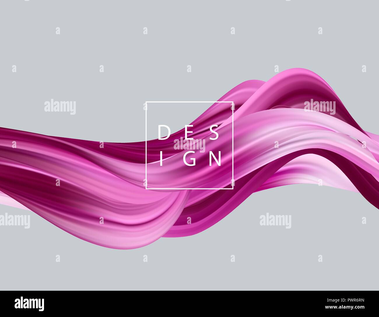 Abstract colorful vector background, color flow liquid wave for design brochure, website, flyer. Stock Vector