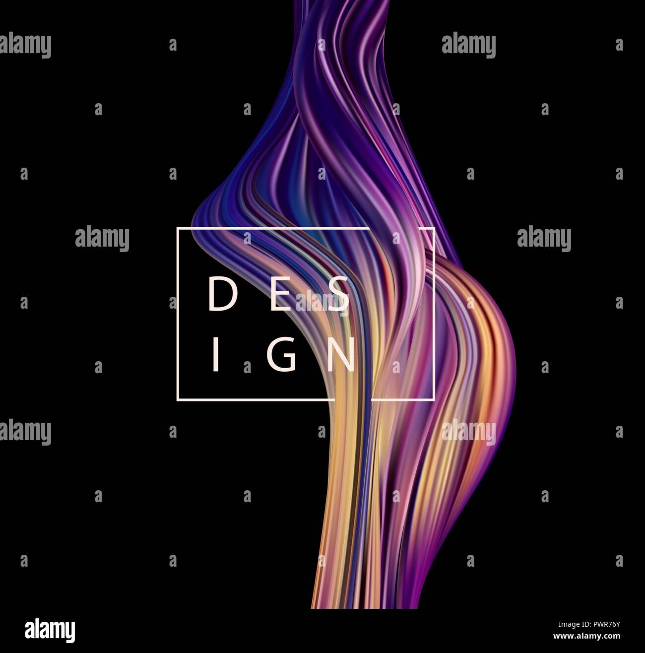 Abstract colorful vector background, color flow liquid wave Stock ...