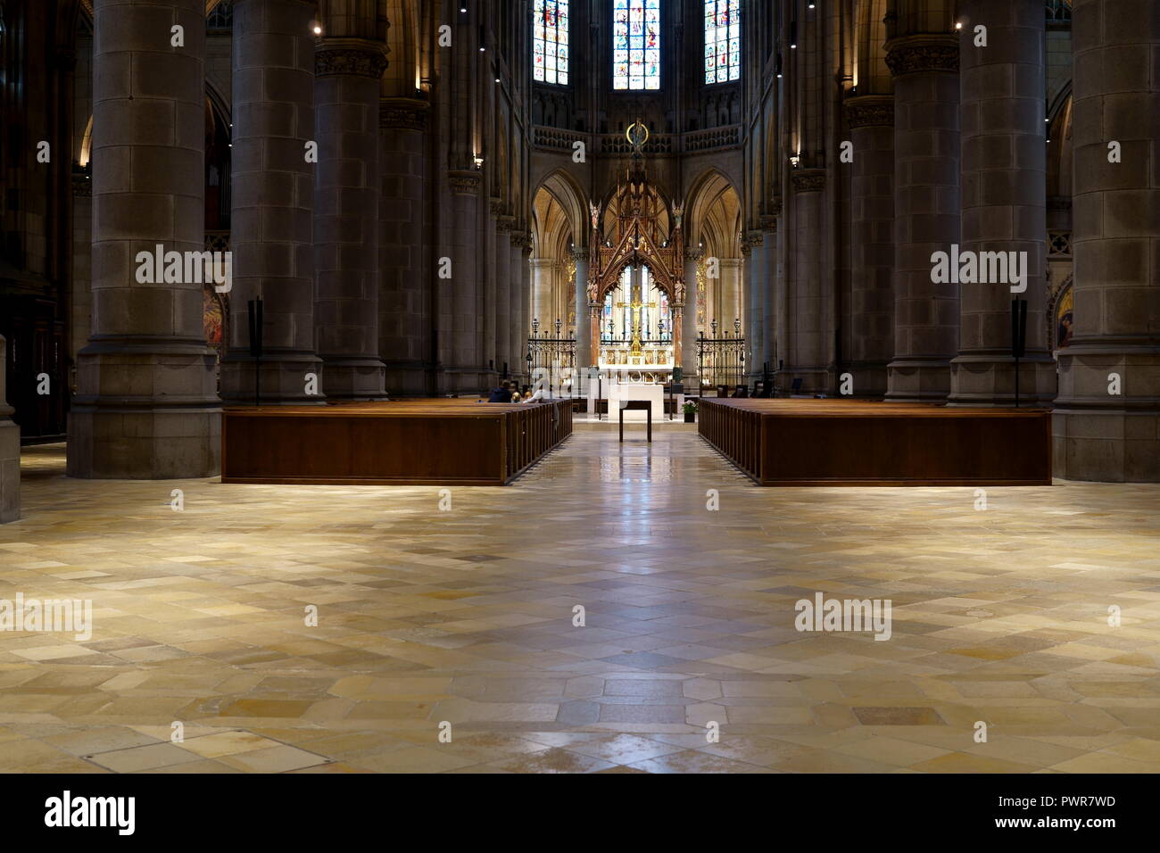 Huge Historic Church in Linz, Austria Stock Photo - Alamy