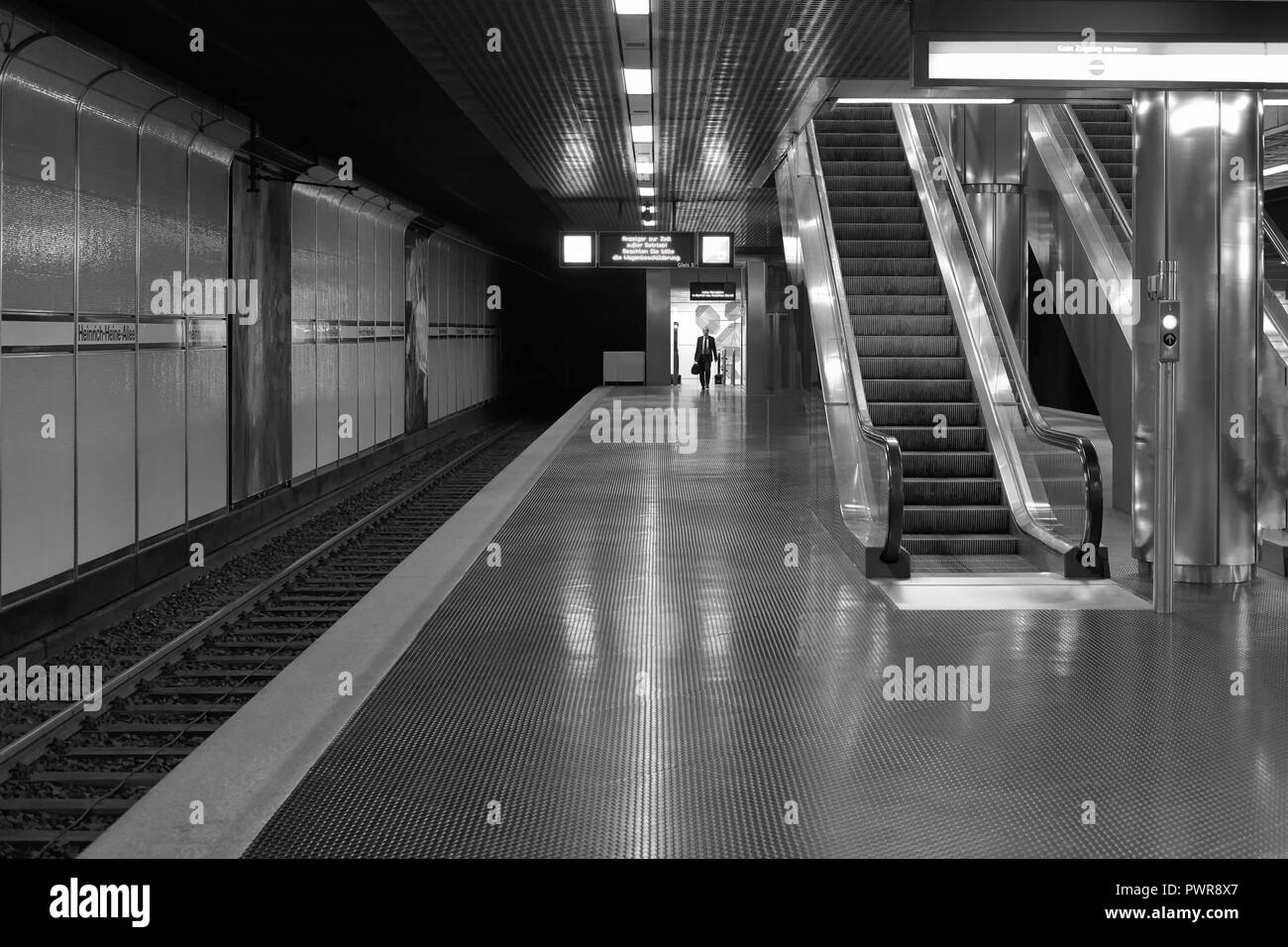 Düsseldorf U-Bahn Stock Photo