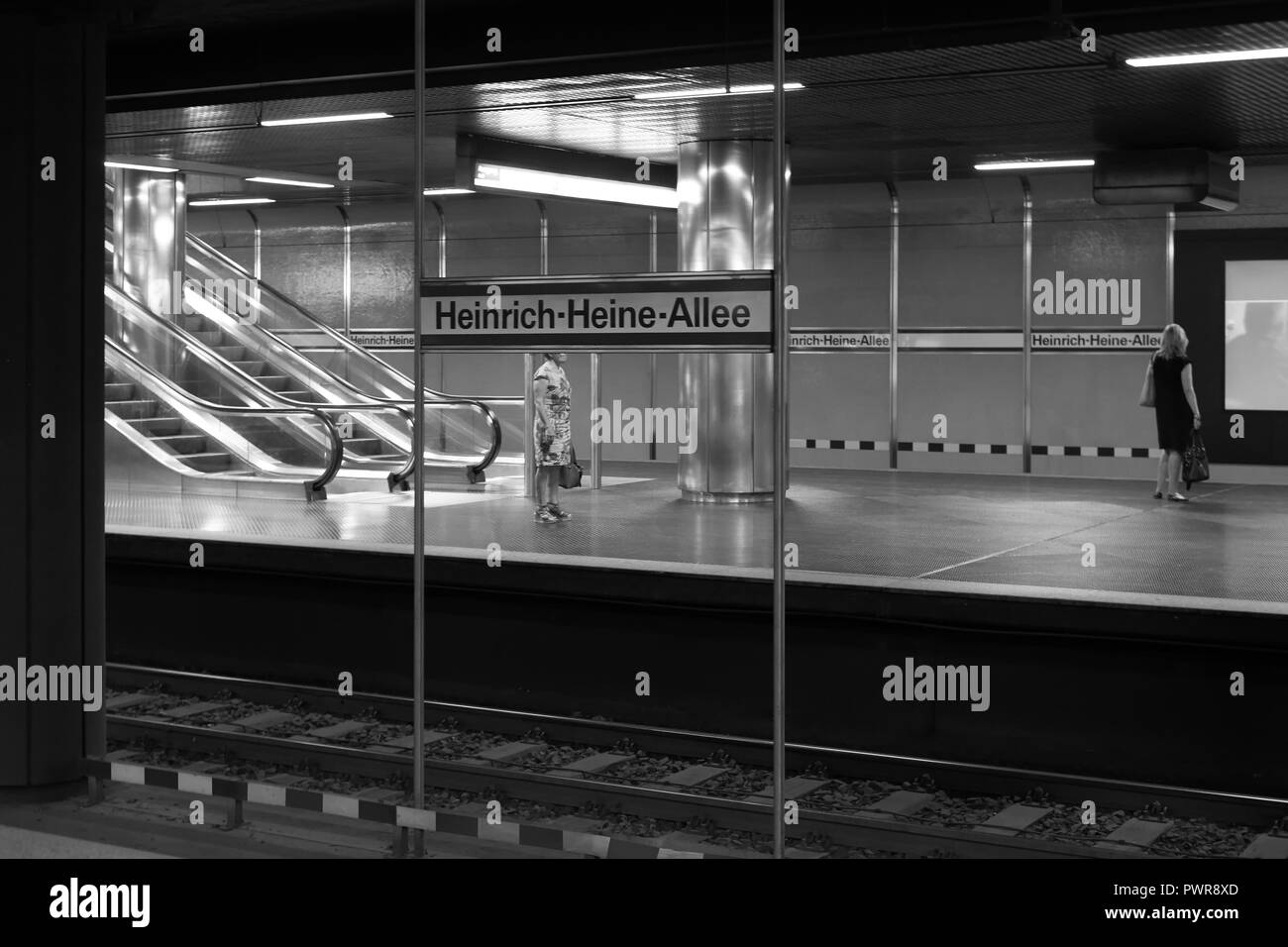 Düsseldorf U-Bahn Stock Photo