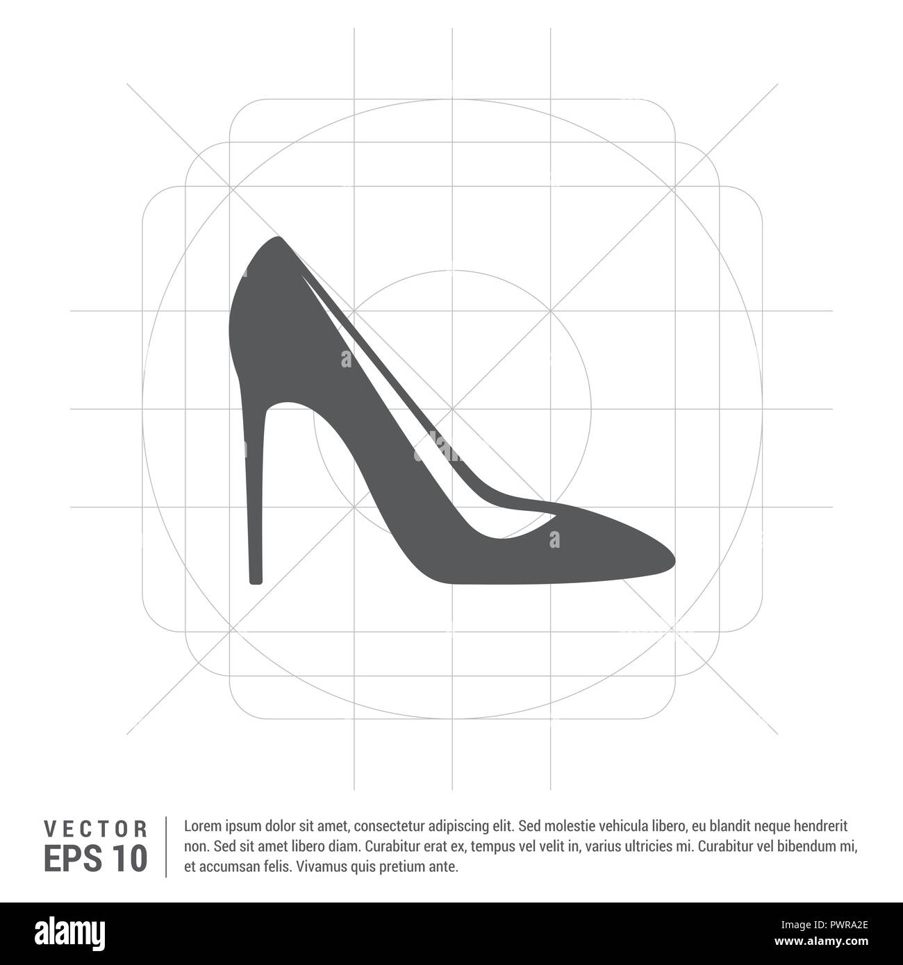 Woman high heels stiletto heels Stock Vector Images Alamy