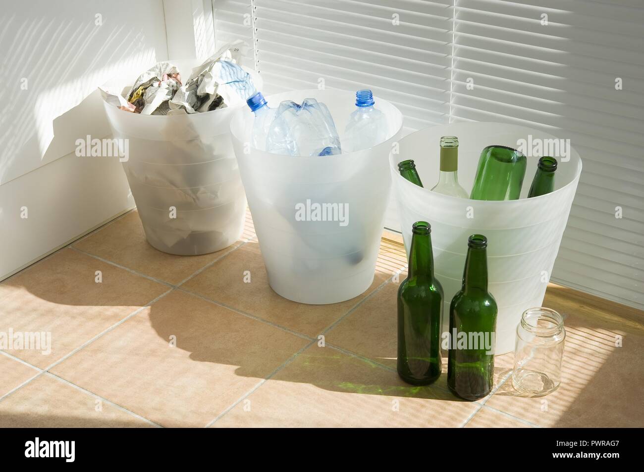 Mülltrennung - Waste Separation Stock Photo