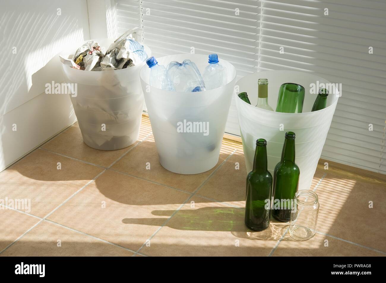 Mülltrennung - Waste Separation Stock Photo