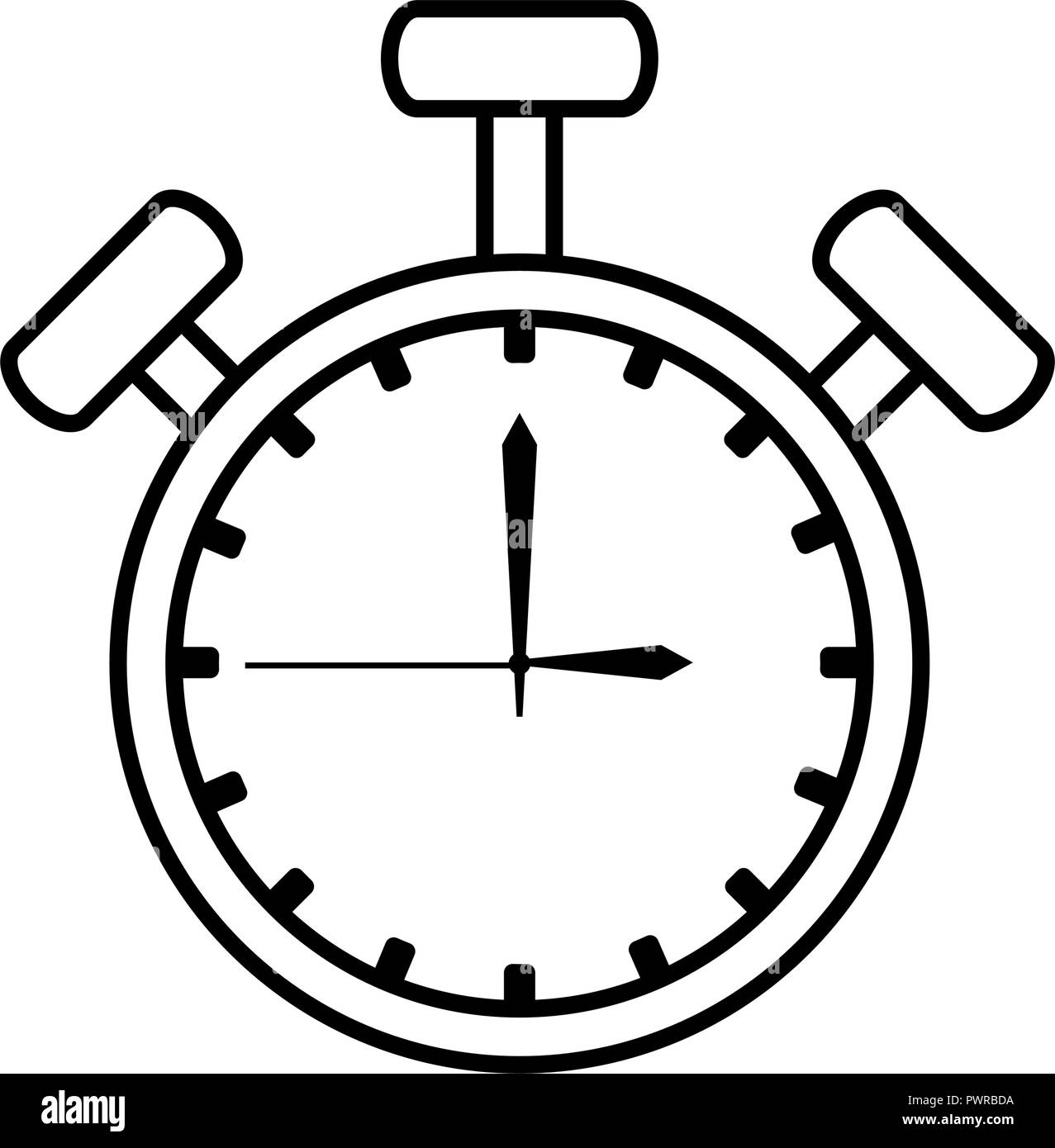 chronometer time isolated icon vector illustration design Stock Vector ...