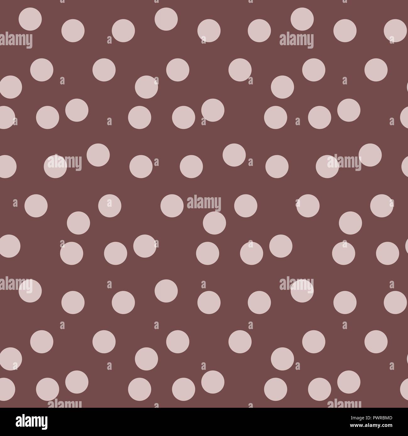 Coffee brown background random scattered circle dots seamless pattern ...