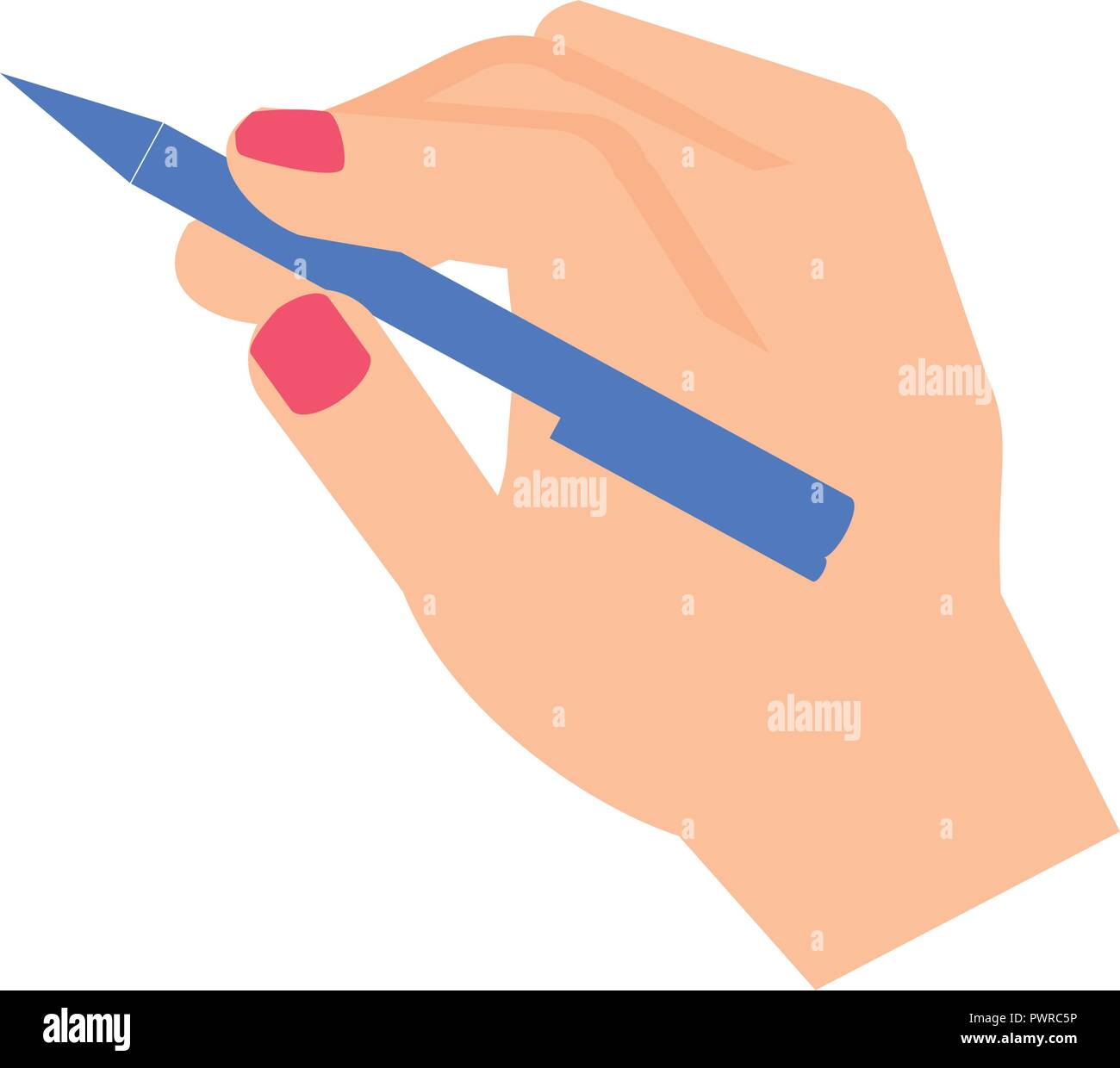 hand with pen ink write icon vector illustration design Stock Vector Image  & Art - Alamy