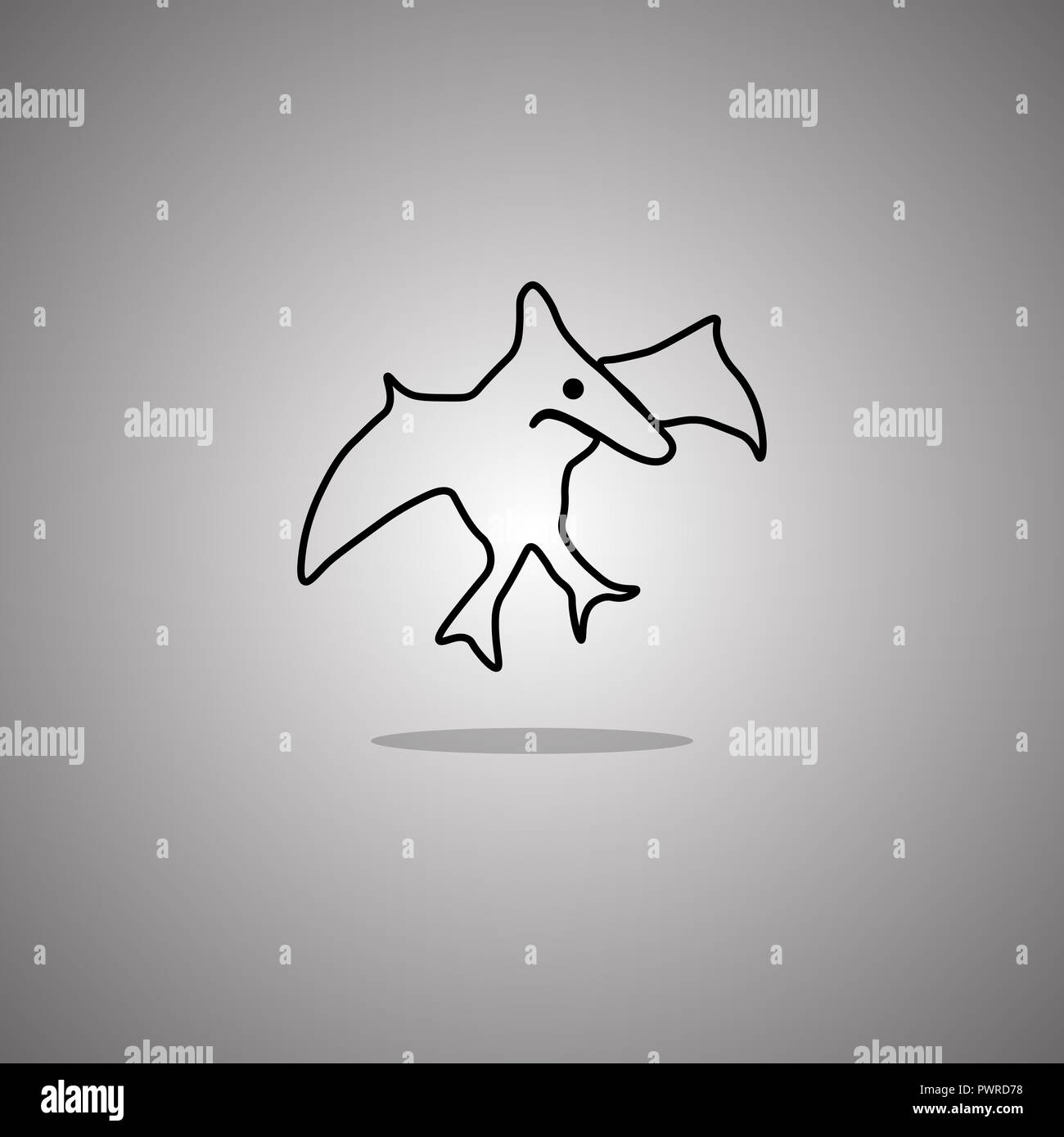 Cute Dinosaur Pterodactyl, Dinosaur, Cartoon, Monster PNG Transparent Image  and Clipart for Free Download