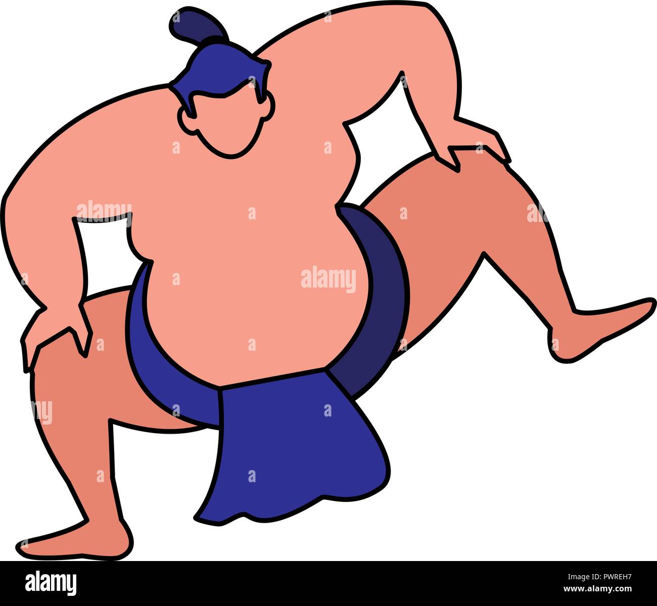 Sumo Wrestler Cartoon High Resolution Stock Photography and Images - Alamy