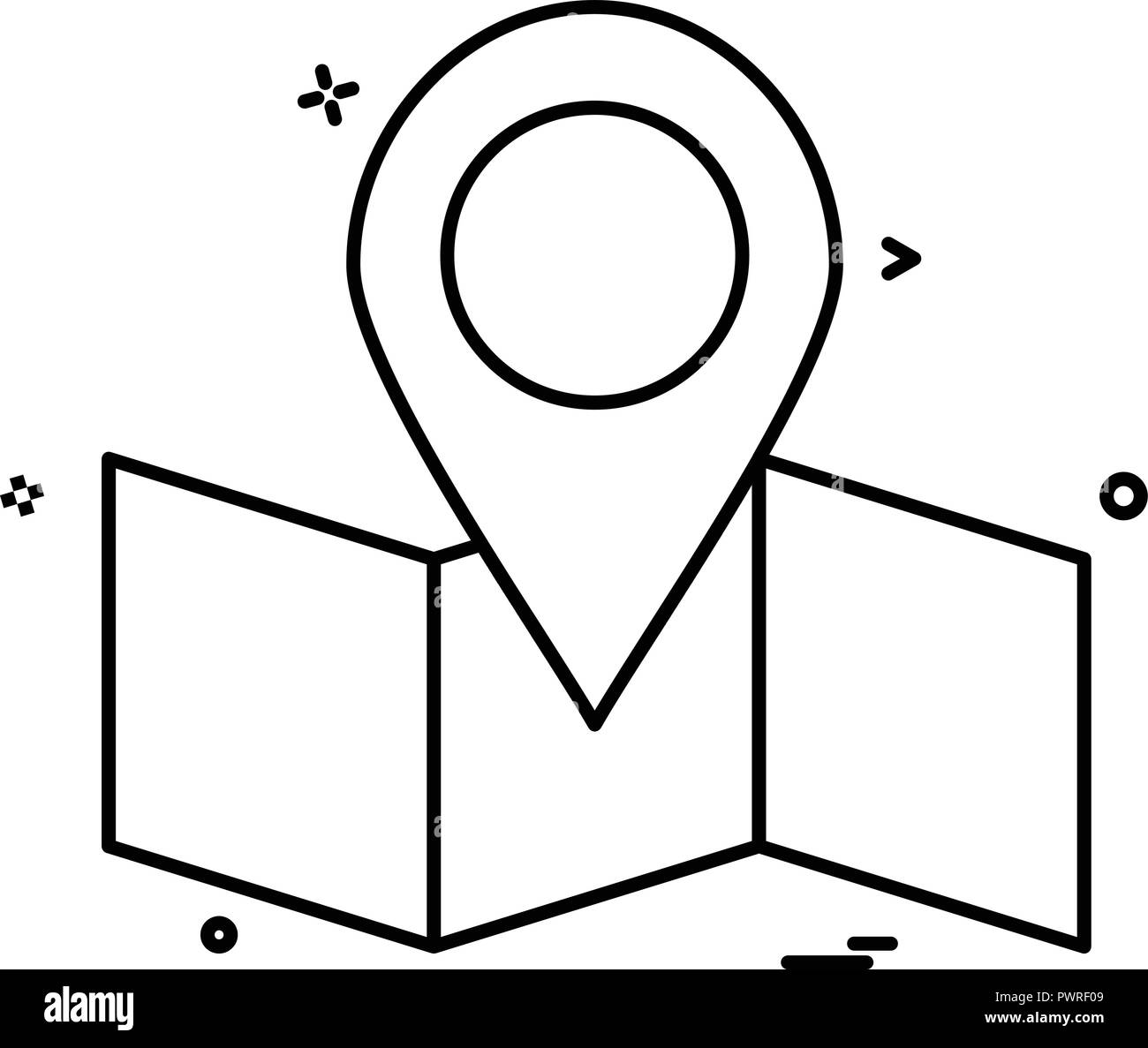 map location navigation icon vector desige Stock Vector Image & Art - Alamy