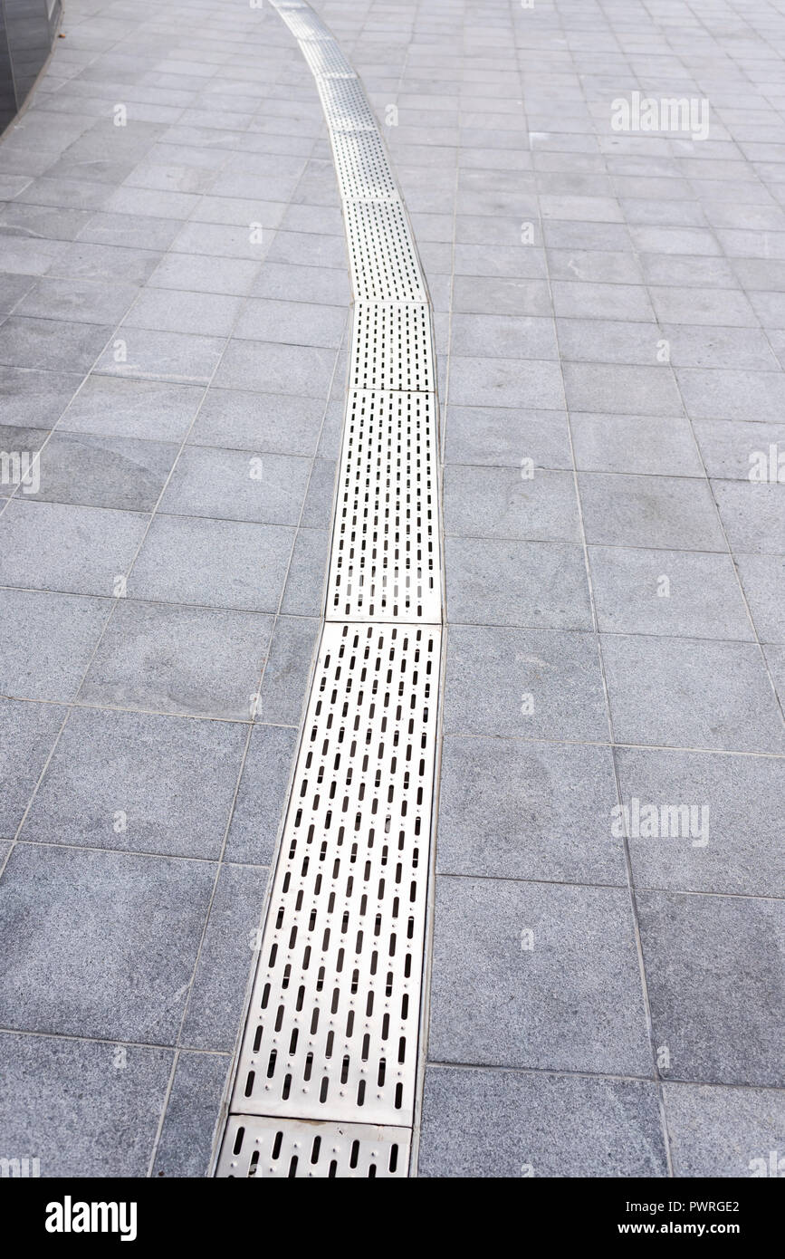 Gutter Cover Or Sewer Drain On Roadside Stock Photo 222408650 Alamy