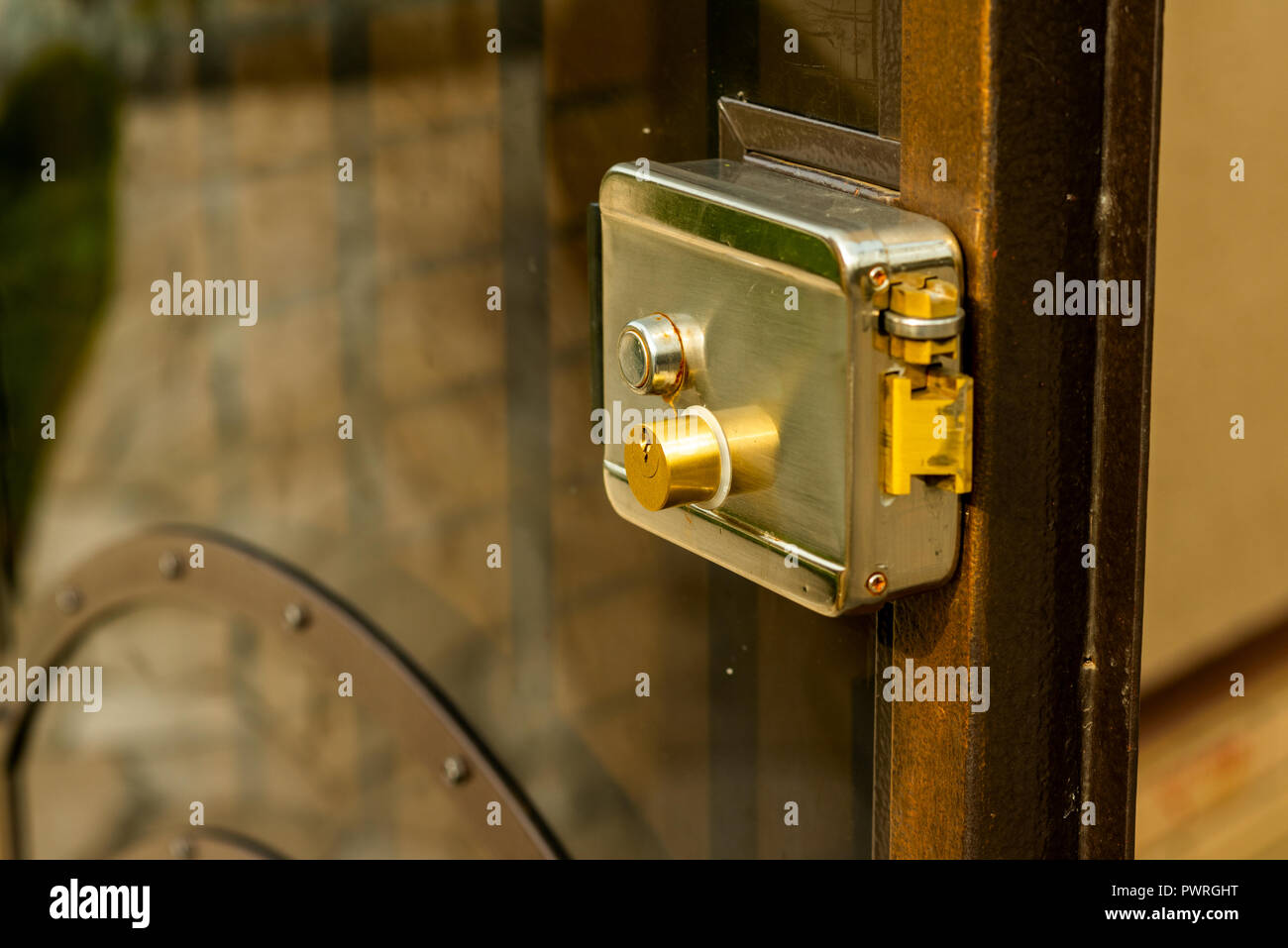 outdoor door lock Stock Photo Alamy