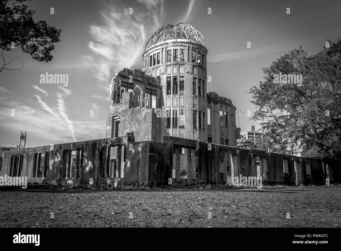 A Bomb Dome in Hiroshima. A UNESCO world heritage site in Japan - Hiroshima Prefecture. Stock Photo