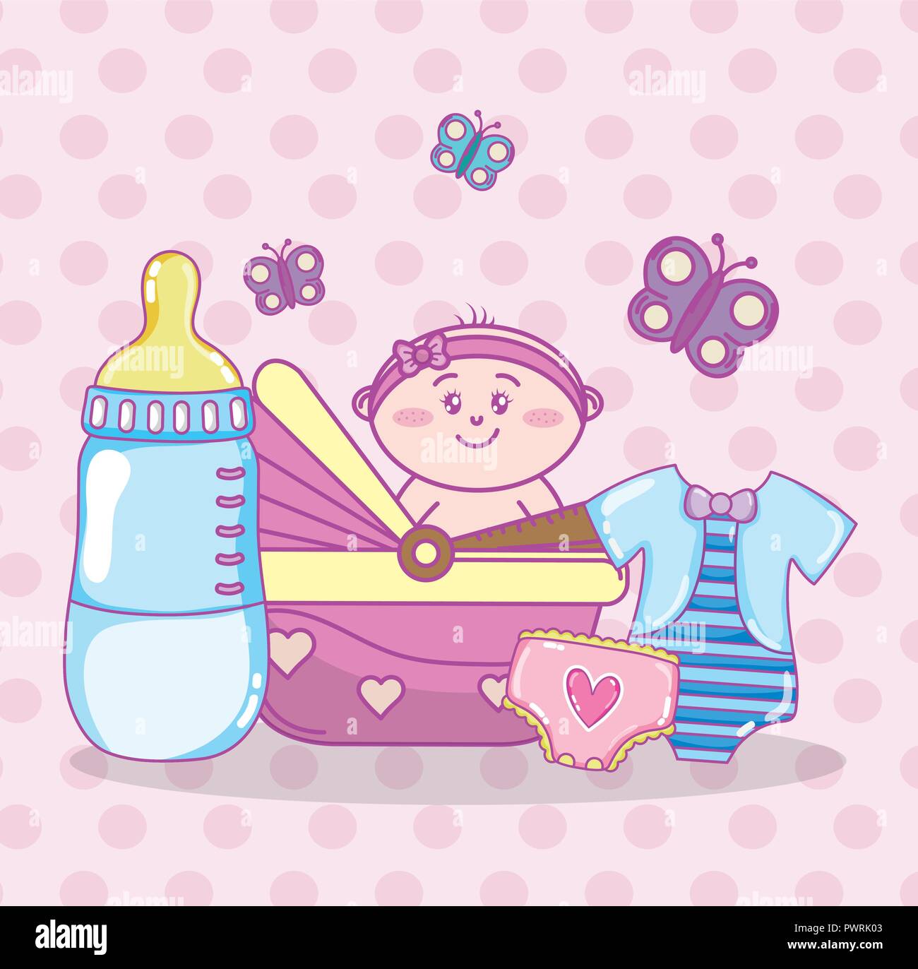 Baby shower cartoons Stock Vector Image & Art Alamy