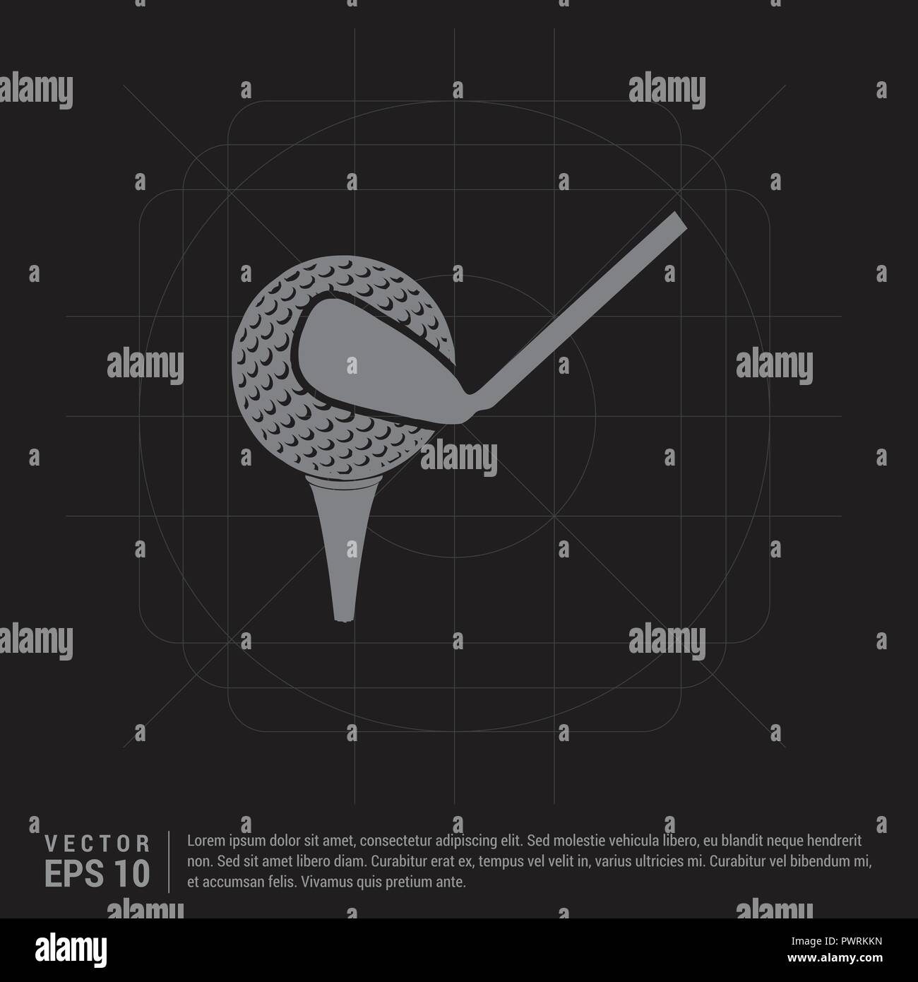 Golf Bat Icon Stock Vector Image & Art - Alamy