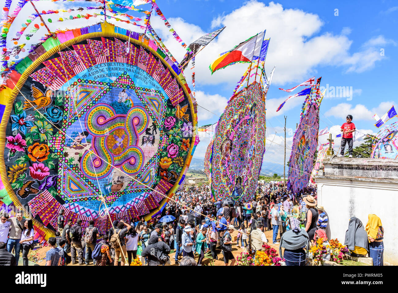 Santiago Sacatepequez, Guatemala November 1, 2017 Giant kite