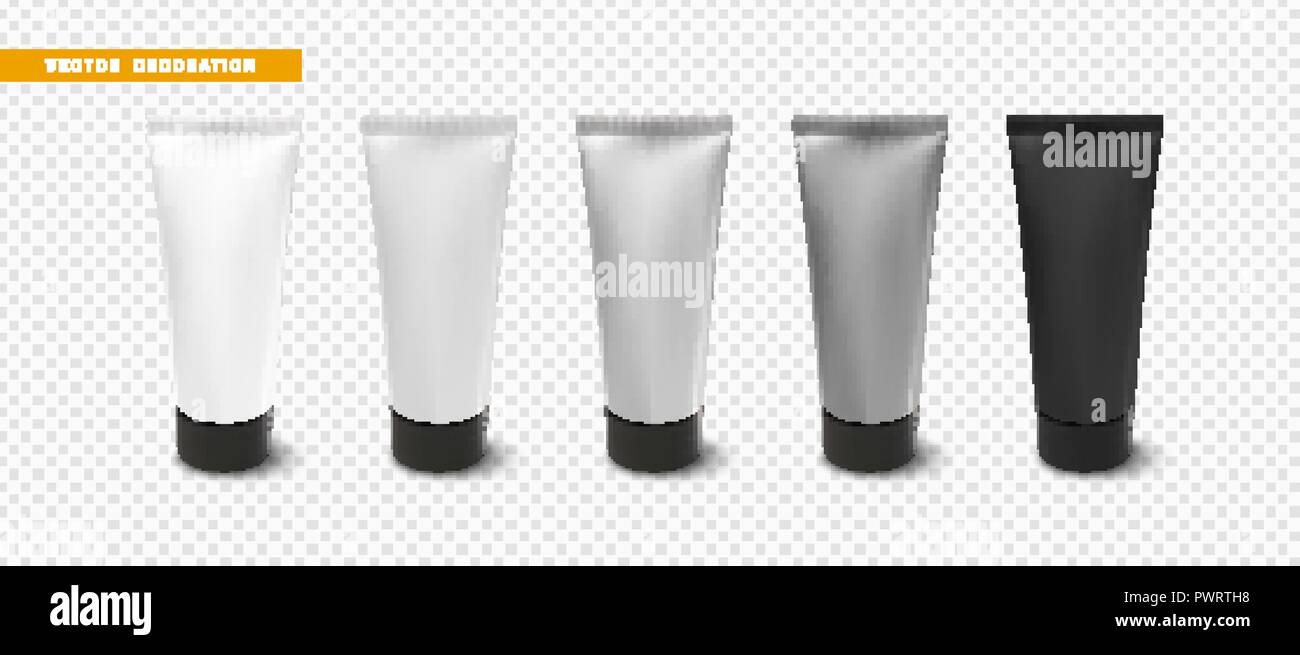 Download Cream Or Lotion Tube Isolated Mock Up Template Realistic Packaging For Cosmetics Vector Object On Transparent Background Stock Vector Image Art Alamy PSD Mockup Templates