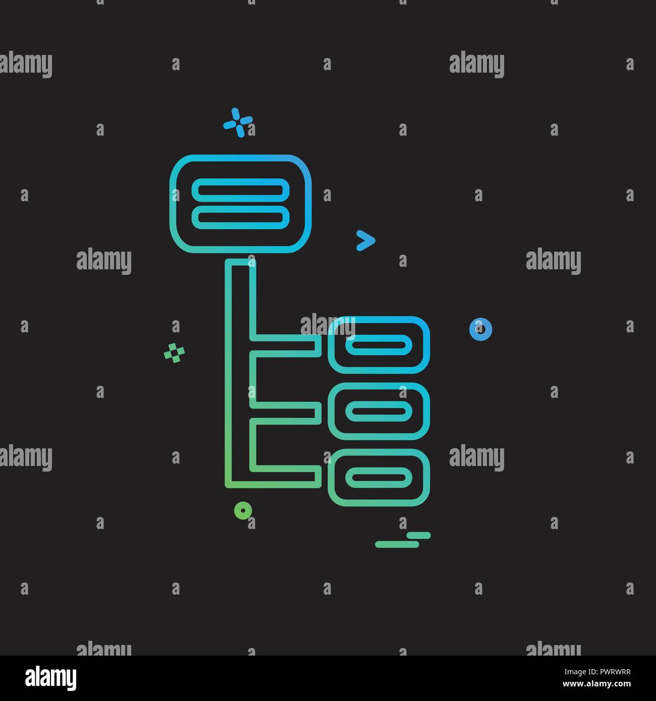 menu tree icon design vector Stock Vector Image & Art - Alamy