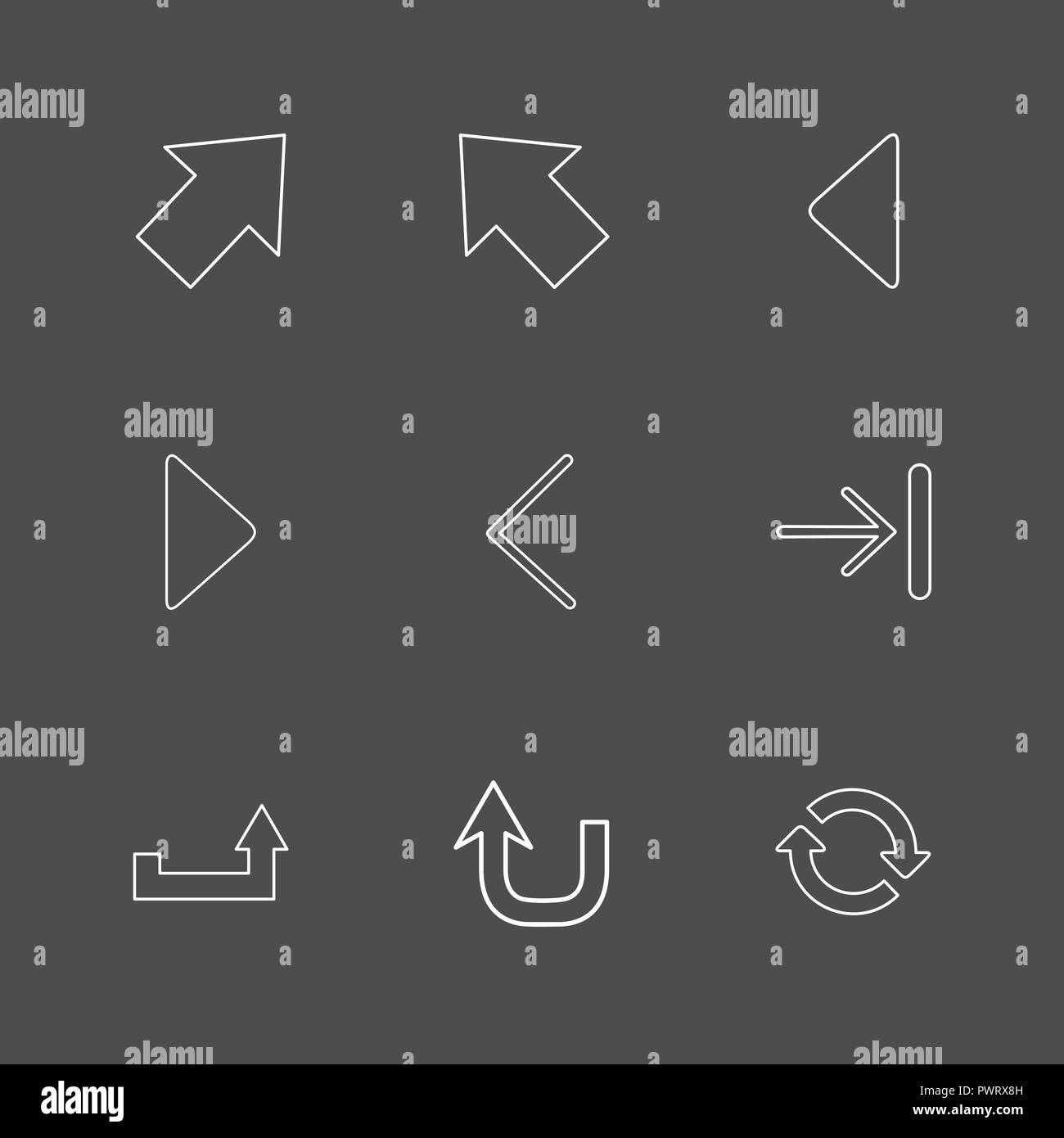 play , forword , arrows , directions , left , right , pointer ...
