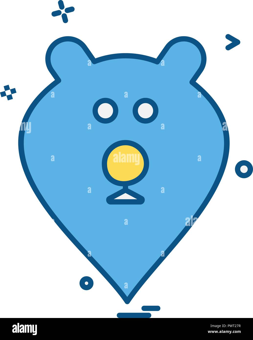 Bear icon design vector Stock Vector Image & Art - Alamy
