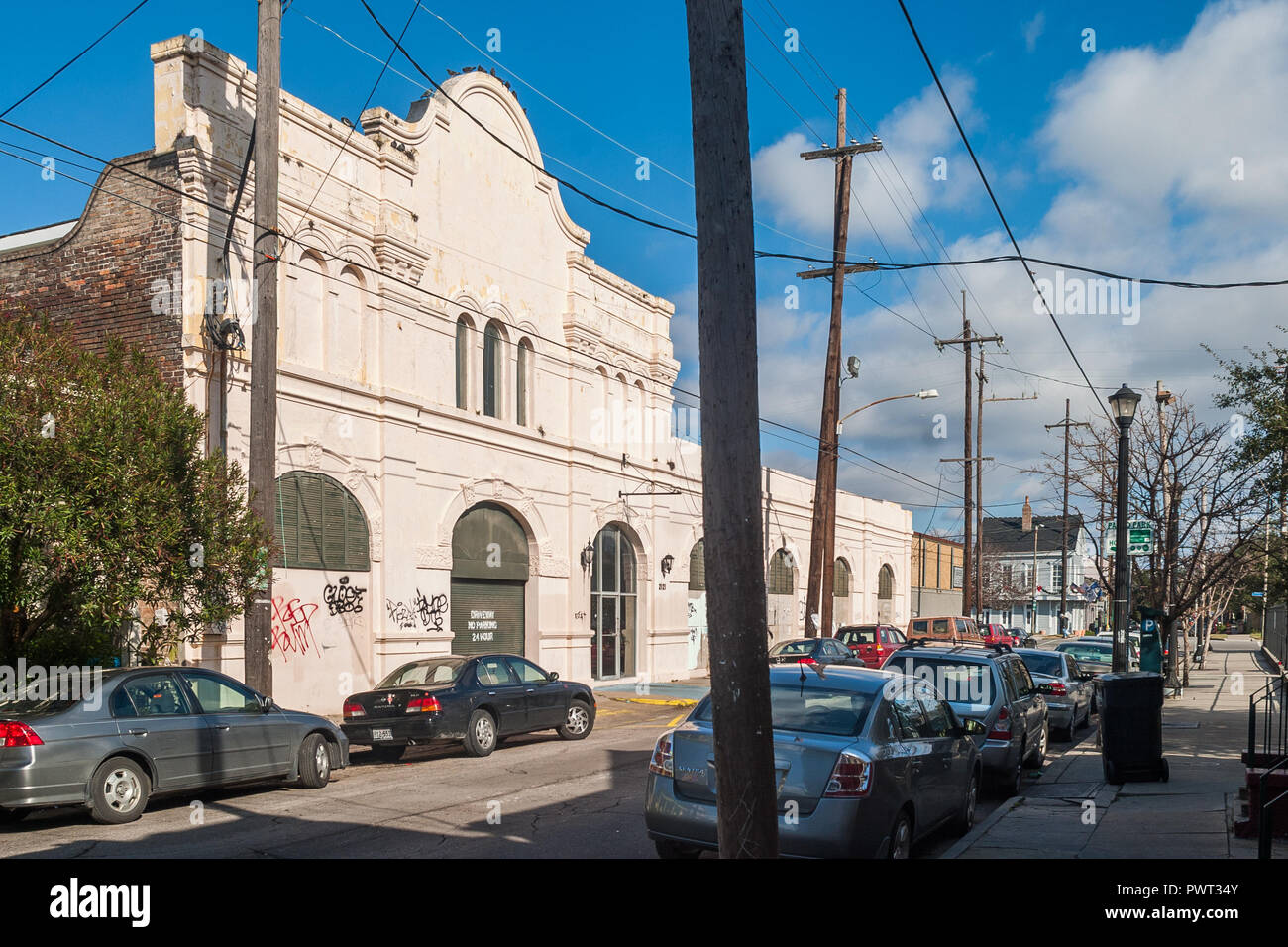 Exterior of commercial building in New Orleans Stock Photo Alamy